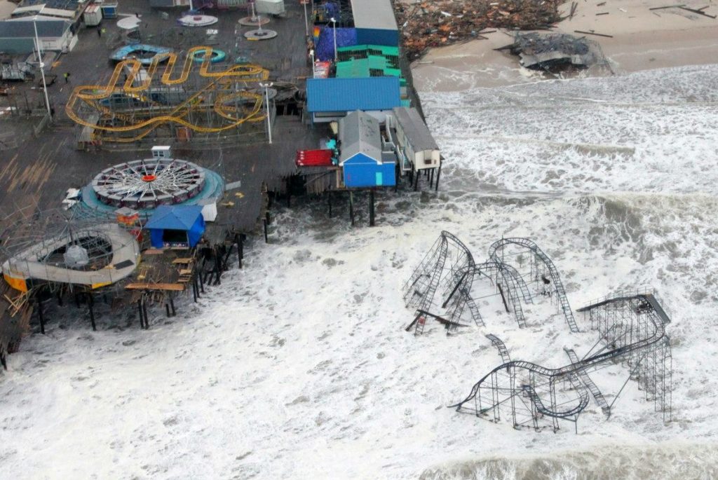 [Image: Hurricane Sandy flooding the Jersey Shore]